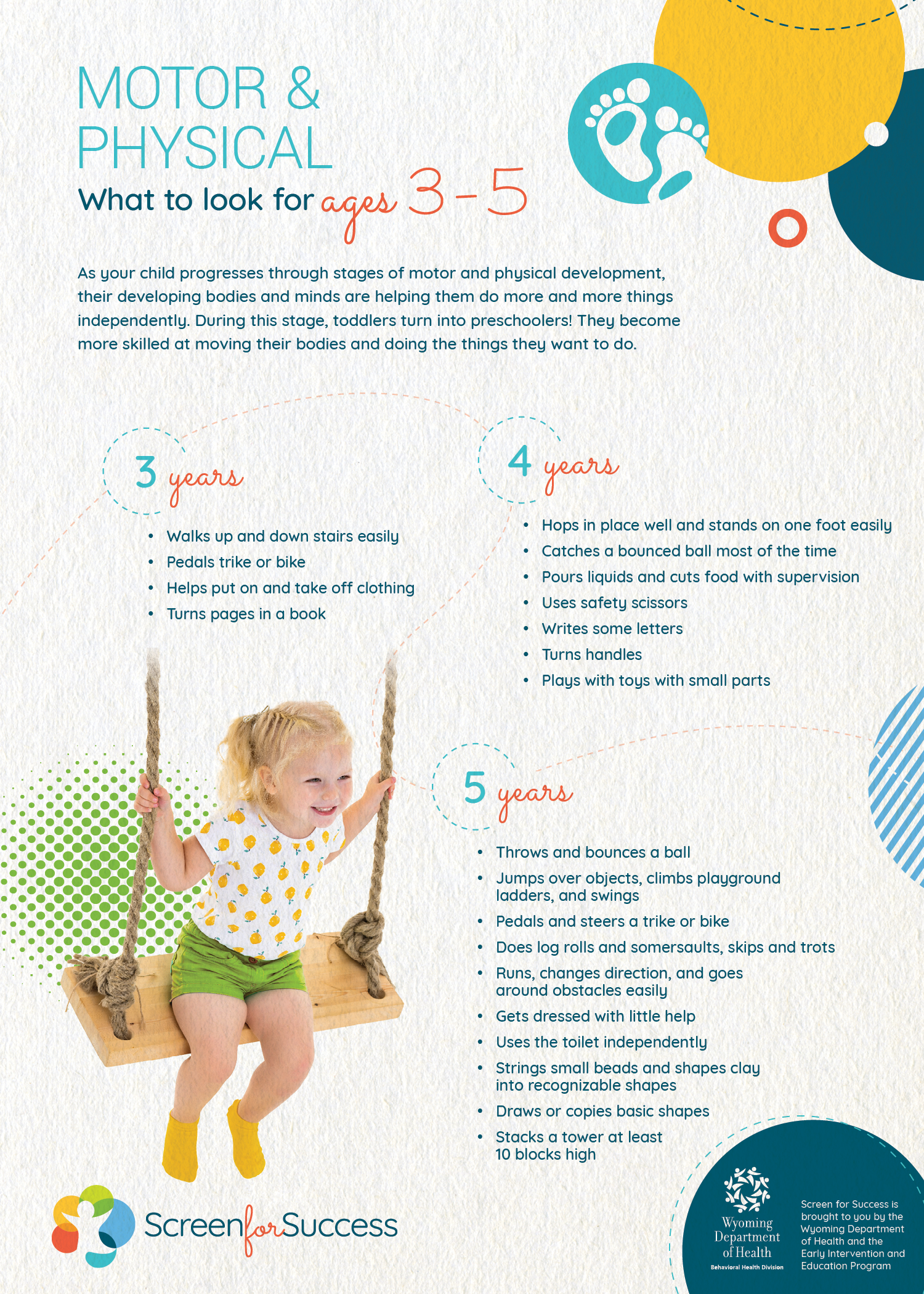 Motor & Physical Development – What to Look for Ages 3 – 5